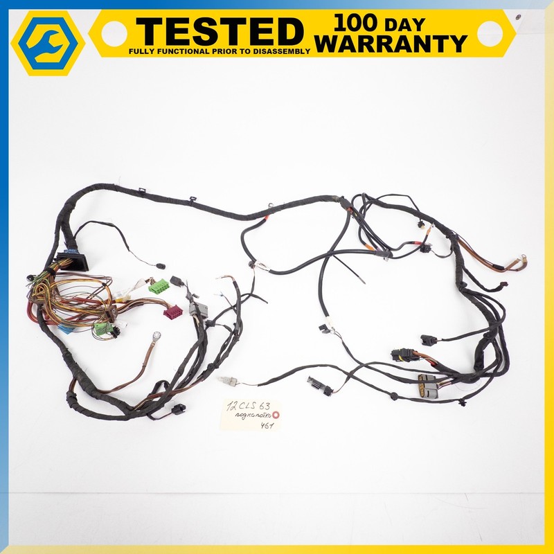 12-14 MERCEDES-BENZ CLS63 AMG 5.5L V8 RWD ENGINE MOTOR WIRING WIRE HARNESS OEM