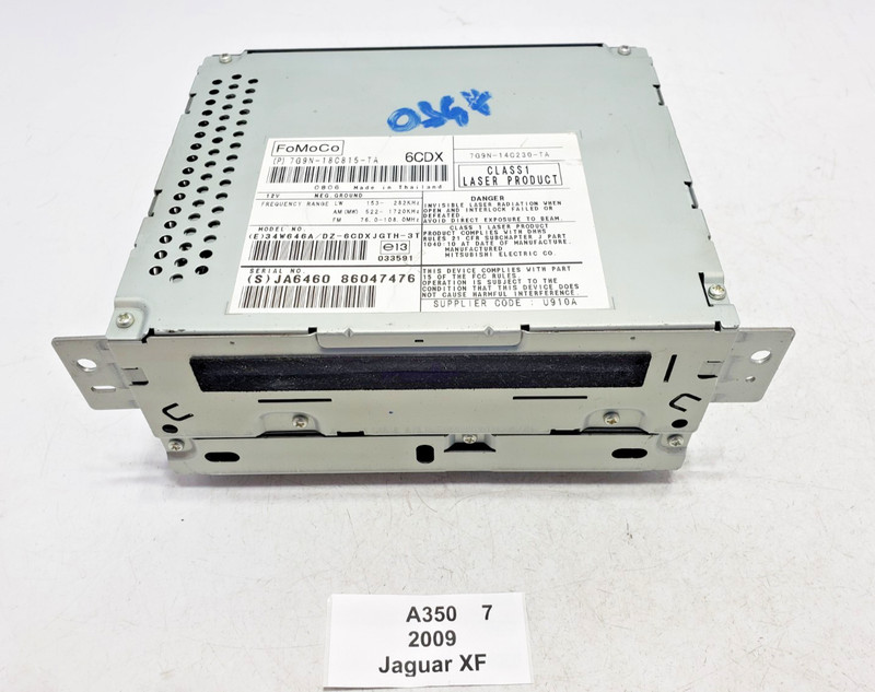 ✅ 2009-2011 OEM Jaguar XF X250 Radio AM FM Receiver CD Player