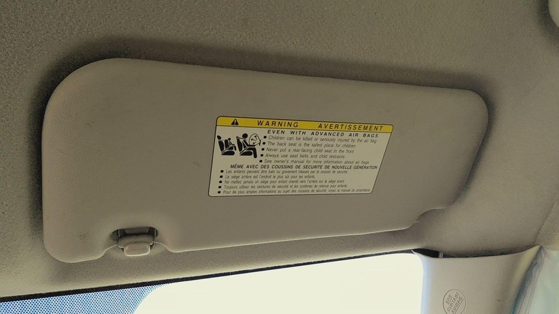 Sun Visor TOYOTA COROLLA Right 09 10 11 12 13