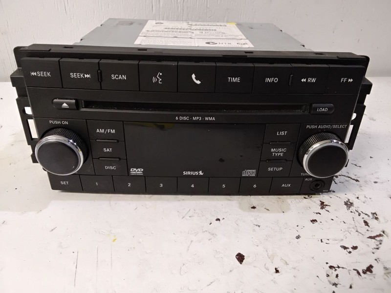 2009-2010 Dodge Avenger Radio AM FM 6 Disc DVD MP3 Face Plate ID REQ