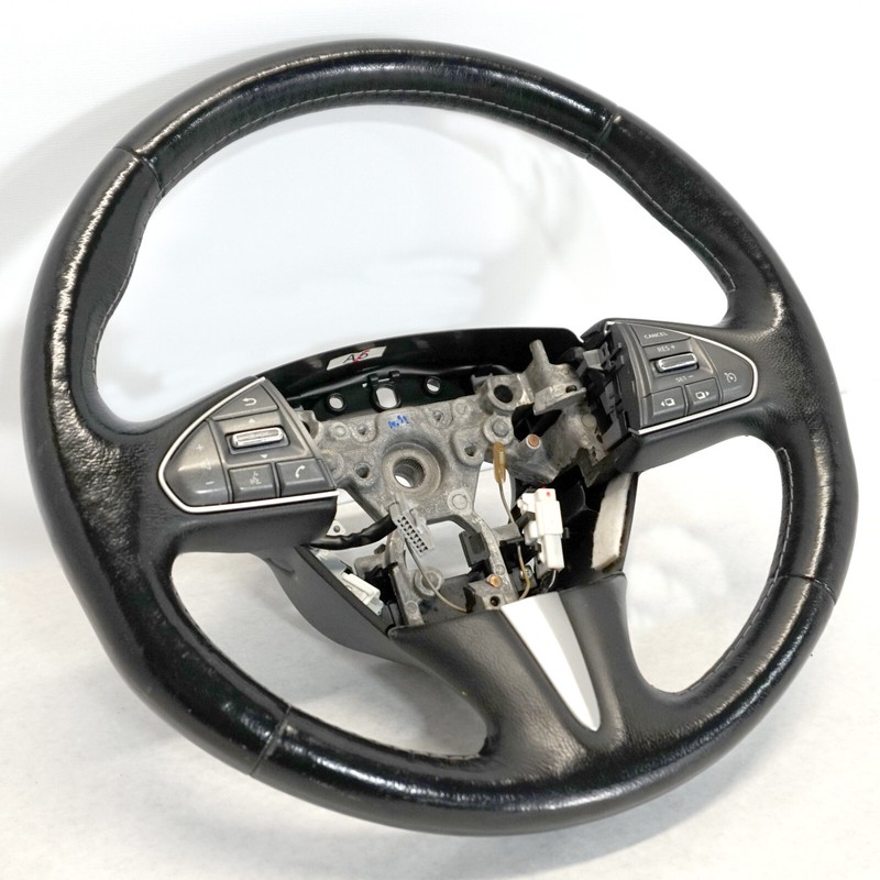✅ 2014-2021 INFINITI Q50 LEATHER STEERING WHEEL BLACK w/ Control Buttons OEM
