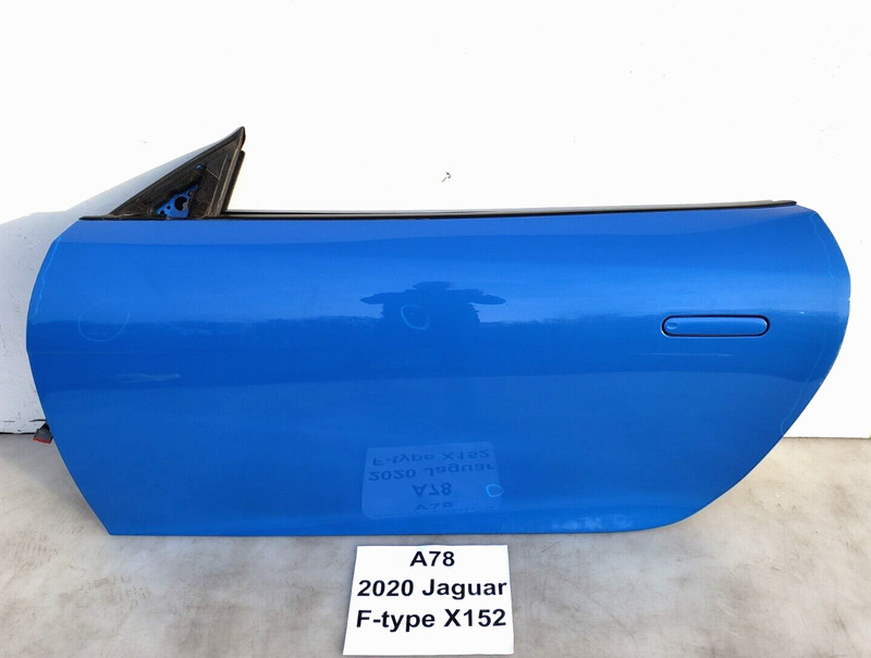 ✅ 14-21 OEM Jaguar F-Type Front Left Driver Door Shell Panel Complete Blue 1BJ