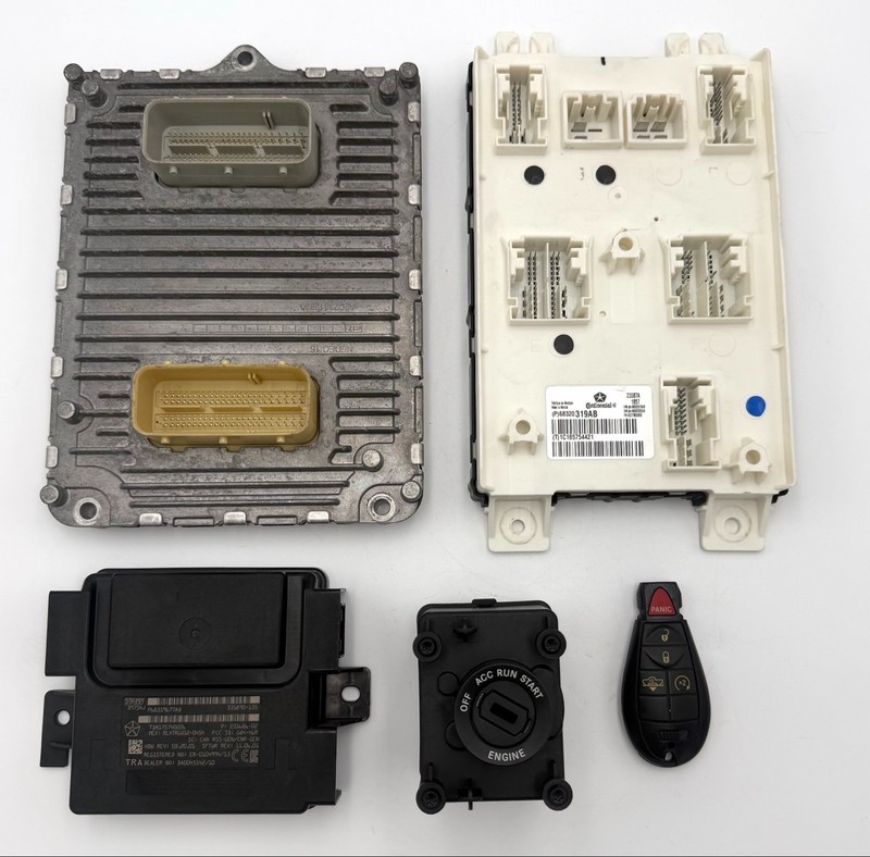 ✅2013-24 RAM CL 1500-3500 OEM BCM POWERTRAIN CONTROL MODULE IGNITION SWITCH SET