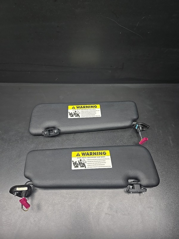 🌌07-13 OEM BMW E88 E93 128 328 335 M3 Convertible Sun Visor Black Pair SET🌌