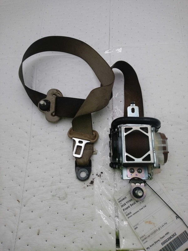 2018 Nissan Titan Blue Front Left Seat Belt OEM 86885EZ28B 134K Miles