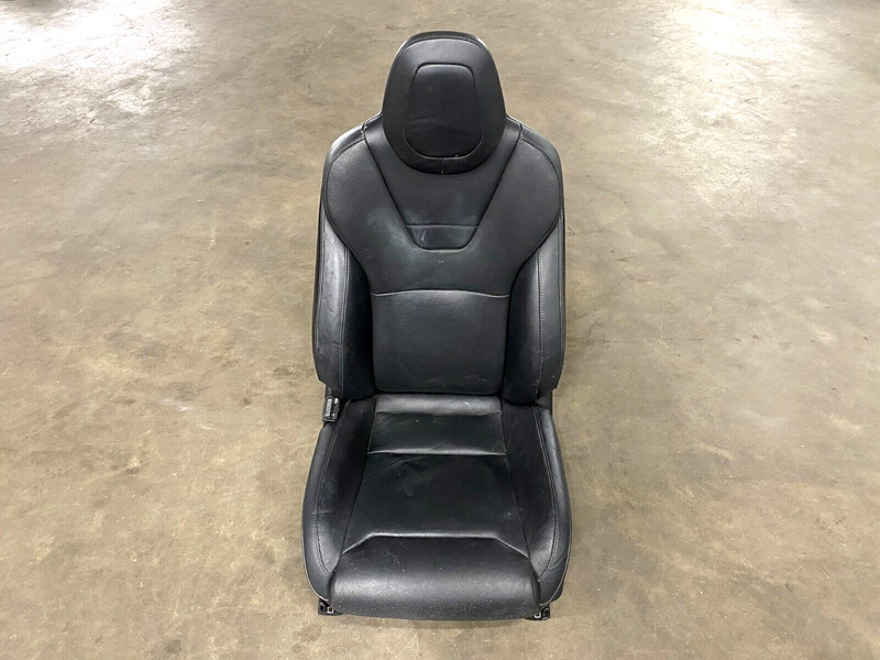 ⭐2016-2021 TESLA MODEL S COMPLETE LEFT SEAT BLACK ELECTRIC HEADREST OEM LOT2384