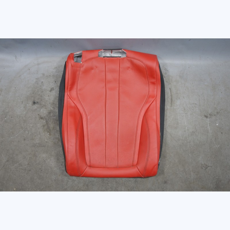 2014-2017 BMW F86 X6M ///M Right Rear Seat Backrest Cover Red Perforated Leather