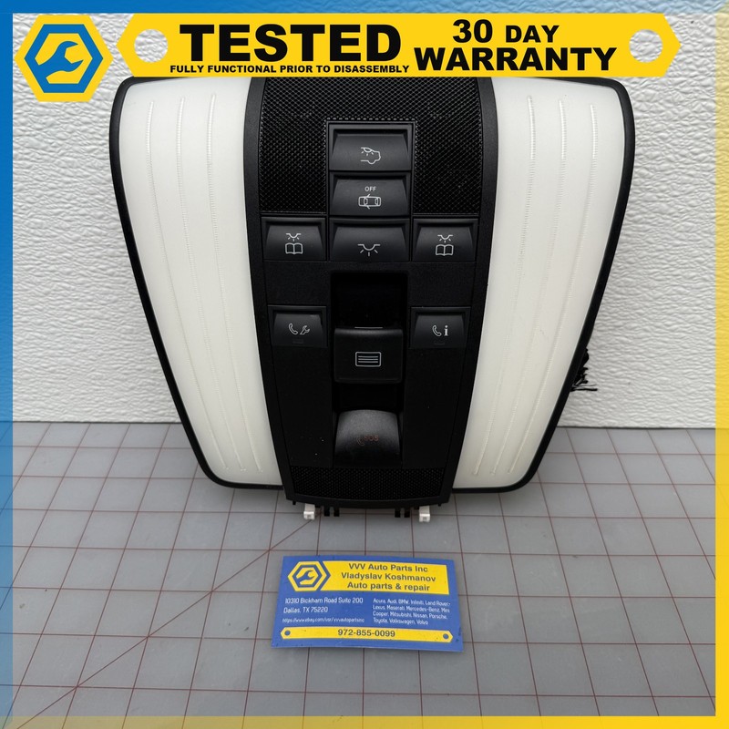 10-16 Mercedes E-class W212 OVERHEAD DOME LIGHT LAMP SWITCH OEM