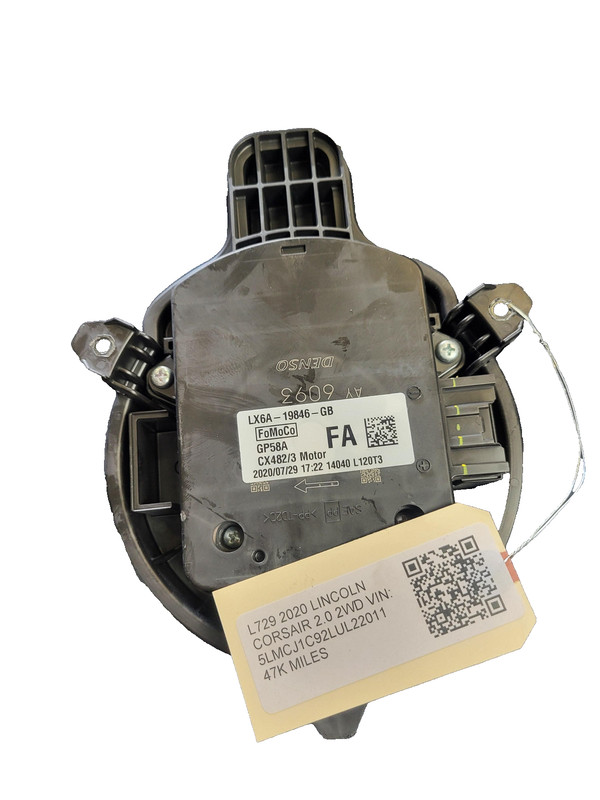 Used Oem Lincoln Heater HVAC Blower Motor for 2020-2025 Corsair 2.0L FWD