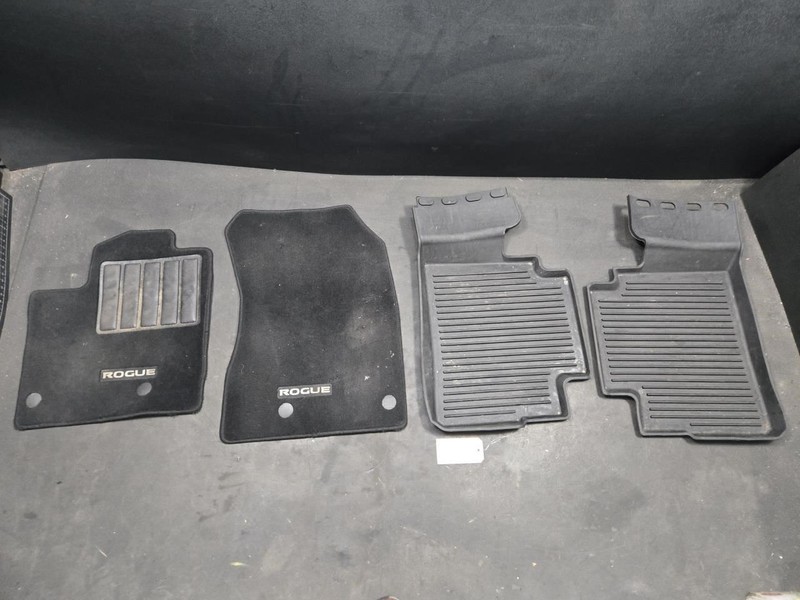 4PC Front Floor Cloth + Rear Rubber Carpet Mats Set 2022 Nissan Rogue 2021