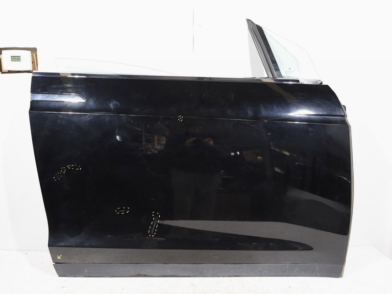 16-20 Tesla Model X Front Right Passenger Door Complete Shell PBSB Black OEM