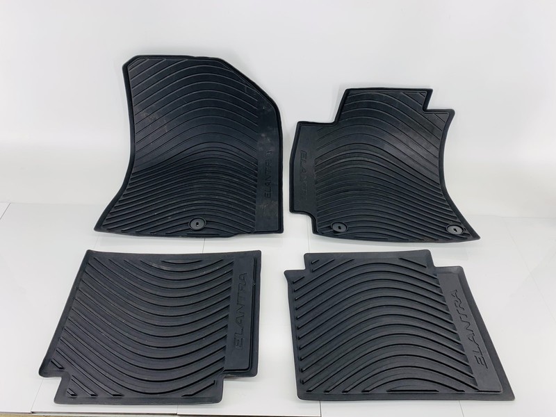 18-21 HYUNDAI ELANTRA FRONT & REAR SECOND ROW FLOOR ALL WEATHER MATS SET OEM