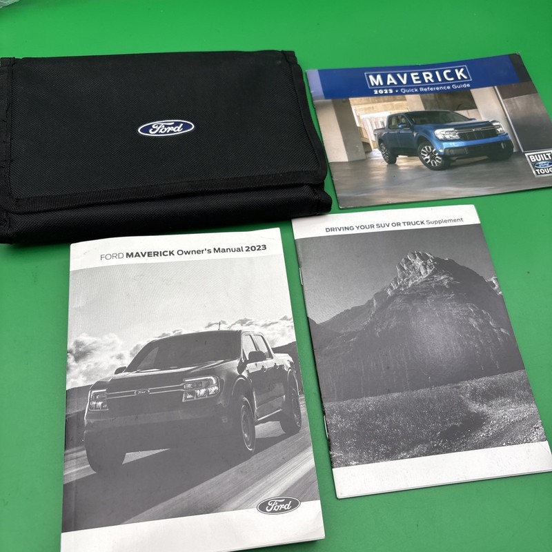 2023 FORD MAVERICK OWNERS MANUAL Quick Reference Guide With Case Included