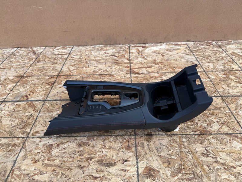 SUBARU WRX 22-25 OEM CENTER CONSOLE SHIFTER CUP HOLDER TRIM BEZEL (RED STICHING)
