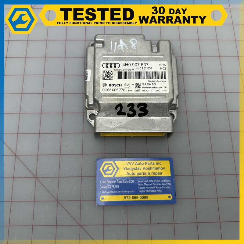 11-18 Audi S8 A8 Quattro YAW RATE ESP COMBINATION SENSOR COMPUTER MODULE OEM