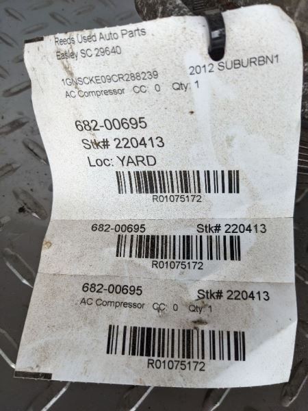 AC Compressor Fits 10-14 ESCALADE 1075172
