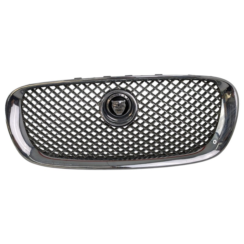 2009 10 11 Jaguar XF Upper Front Exterior Grille Chrome Mesh 8X23-8A100-AA OEM