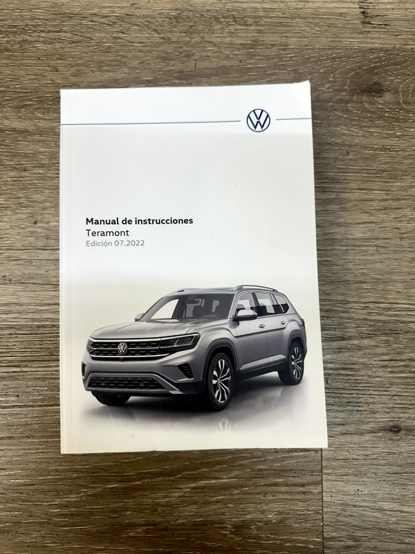 2022 VW TERAMONT MANUEL DE INSTRUCCIONES - OWNERS MANUEL SPANISH EDITION