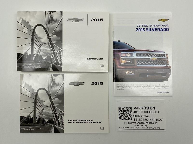 Owners Manual 2015 Chevrolet Silverado 82270