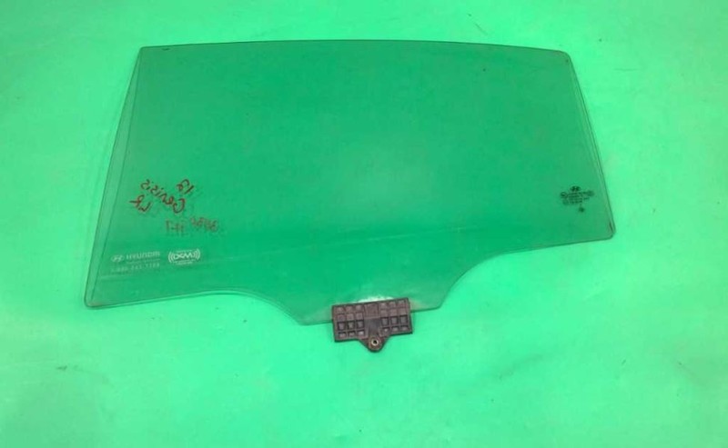 09-14 GENESIS DRIVER LEFT REAR TEMPERED WINDOW DOOR GLASS OEM 3430-127