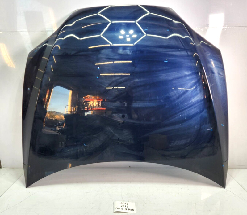 ✅ 2012-2016 OEM Tesla Model S Front Hood Bonnet Panel Shell Blue PMMB*