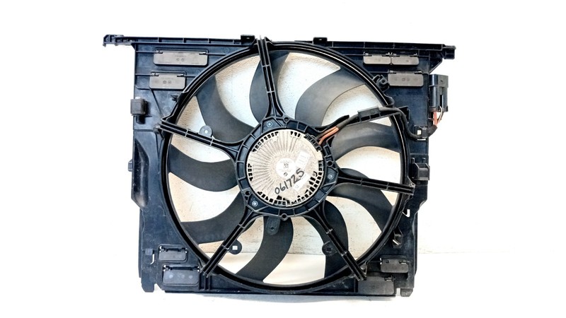 10-19 BMW F10 535i 5 6 7 FRONT ENGINE RADIATOR COOLING FAN MOTOR OEM 061725