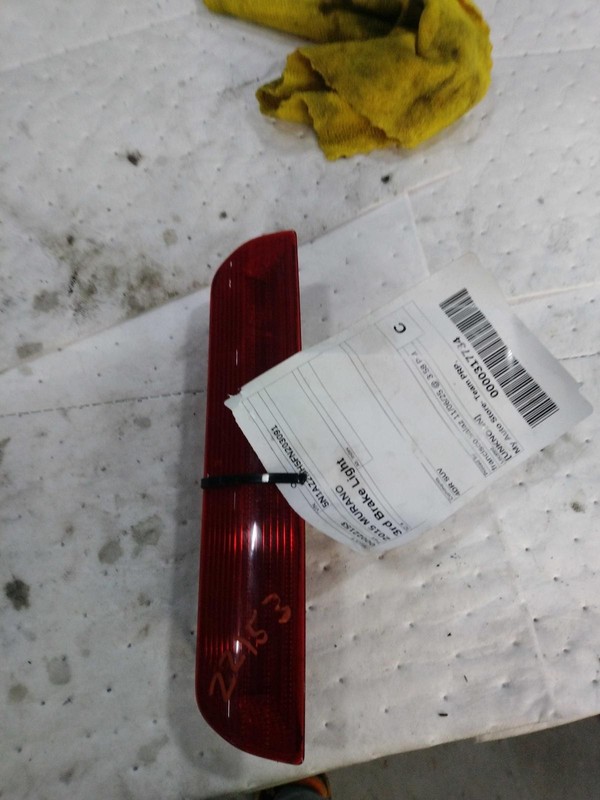 2015 Nissan Murano Center High Mount Stop Light Red, Used, Scuffed & Scratched