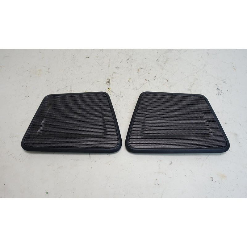 12-19 BMW F30 3-Series Sedan Rear Window Shelf Speaker Cover Grilles Black OEM