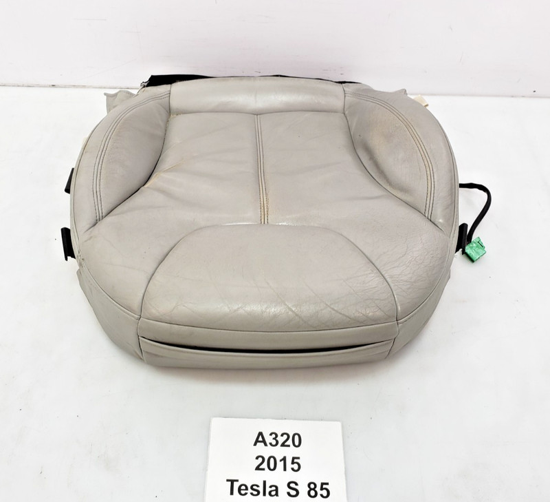 ✅ 12-16 OEM Tesla Model S Front Left Driver Seat Lower Cushion Leather NOTE*