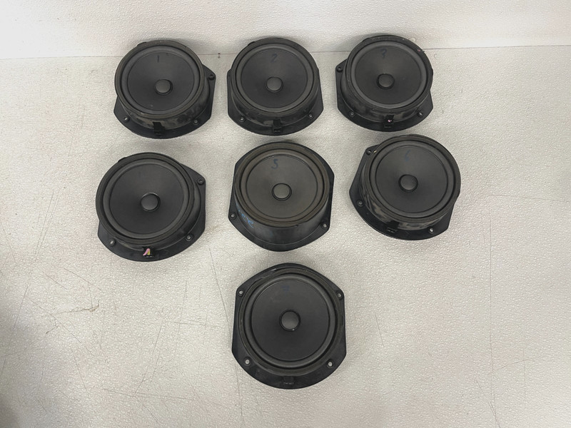 ⭐12-20 TESLA MODEL S FRONT & REAR DOOR SPEAKER AUDIO SET OF 7 OEM LOT2TP