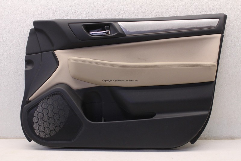 2015 2016 2017 SUBARU LEGACY PASSENGER RIGHT FRONT DOOR TRIM PANEL IVORY BLACK