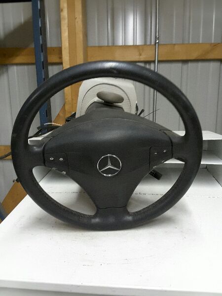 02 MERCEDES C230 STEERING COLUMN 108189