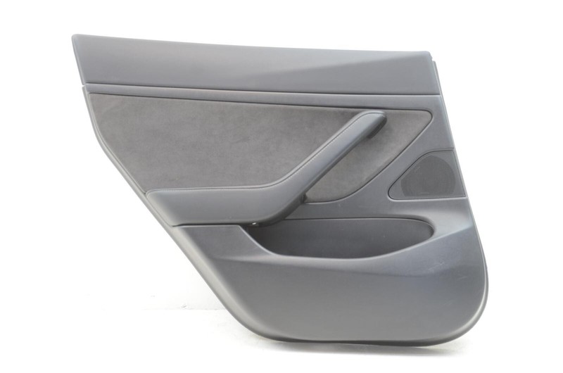 17-23 Tesla Model 3 Driver Left Rear Black Door Trim Panel
