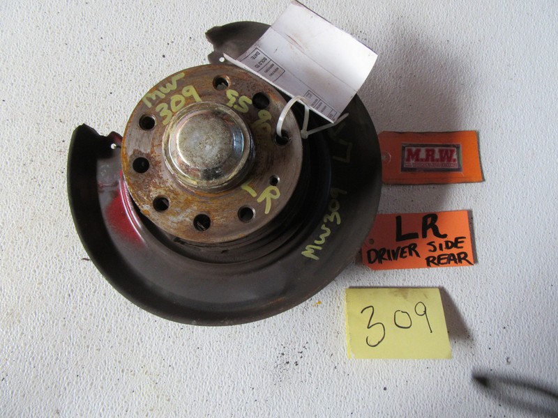 HUB WHEEL BEARING REAR 5 LUG BACKING PLATE BACK LEFT DRIVER CAR 94-98 SAAB 900