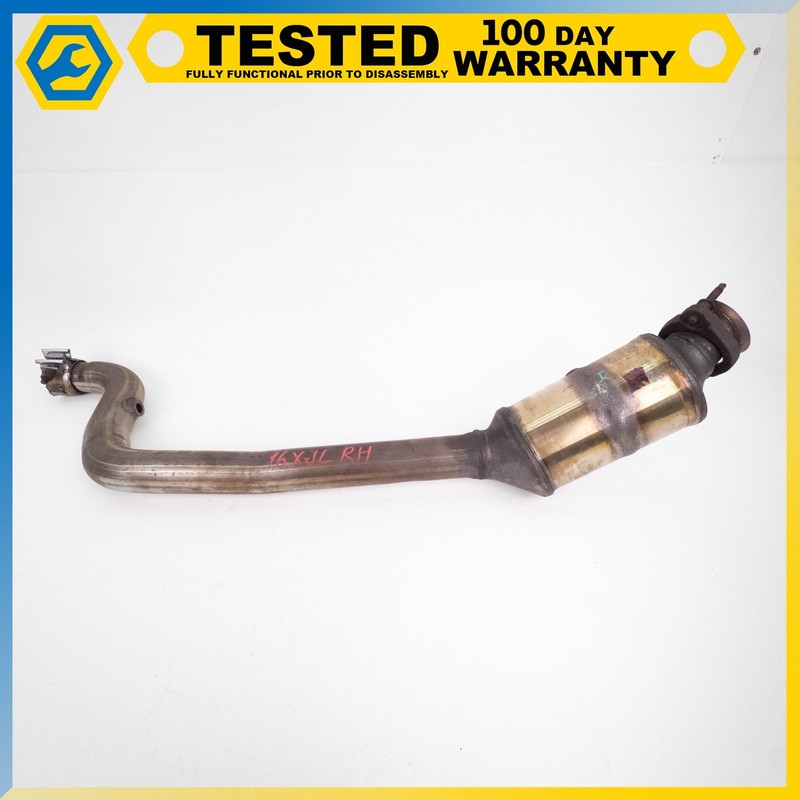 13-19 JAGUAR XJ XJL 5.0L SUPERCHARGED RWD REAR RIGHT EXHAUST DOWNPIPE OEM