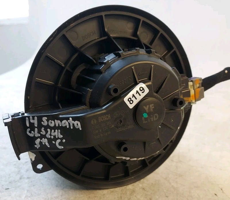 2011-14 Hyundai Sonata GLS 2.4L VIN 8th/C Blower Motor Manual Control OEM