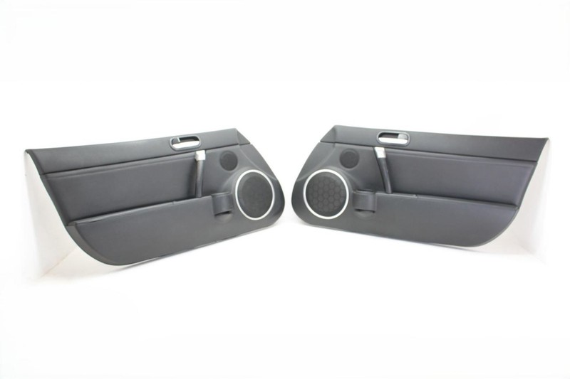 06-12 Mazda Mx-5 Miata NC Black Pair of Left and Right Front Door Trim Panel