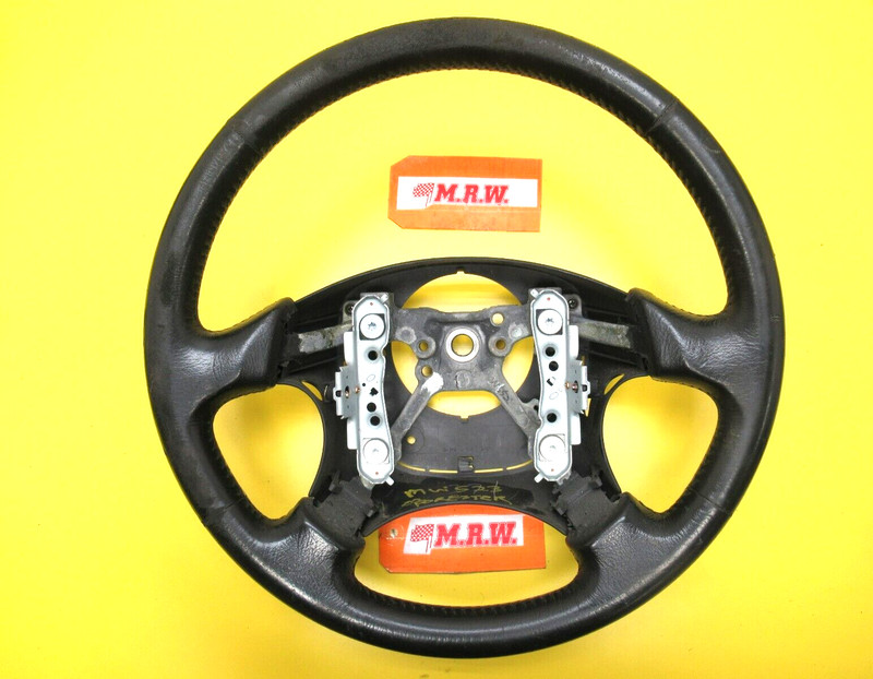 STEERING WHEEL LEATHER BLACK CAR COLUMN SHAFT GRIP for 2002 02 SUBARU FORESTER