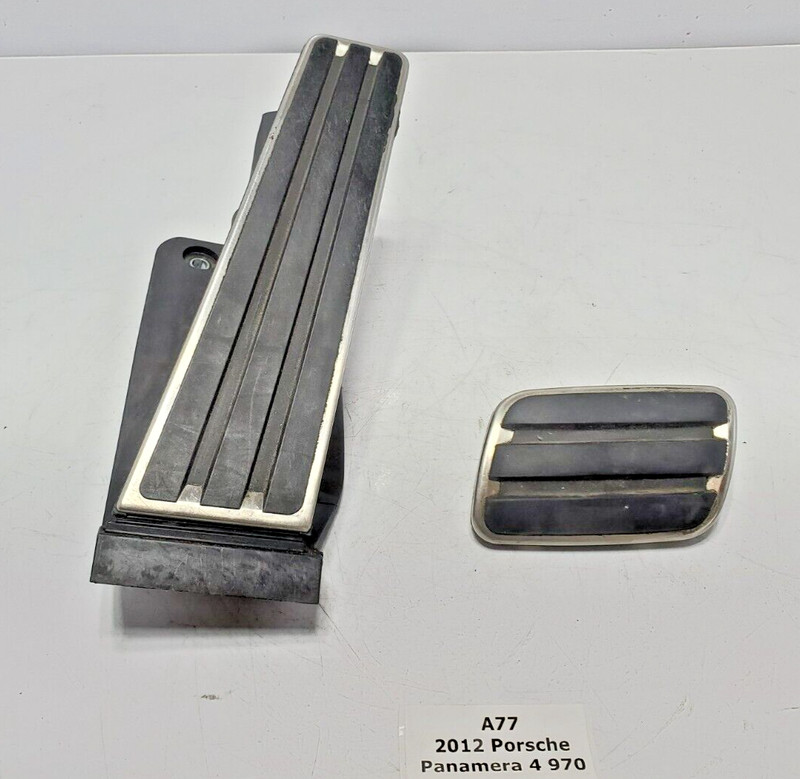 ✅ 10-16 OEM Porsche Panamera 4 970 Gas Brake Pedal Accelerator Footrest SET