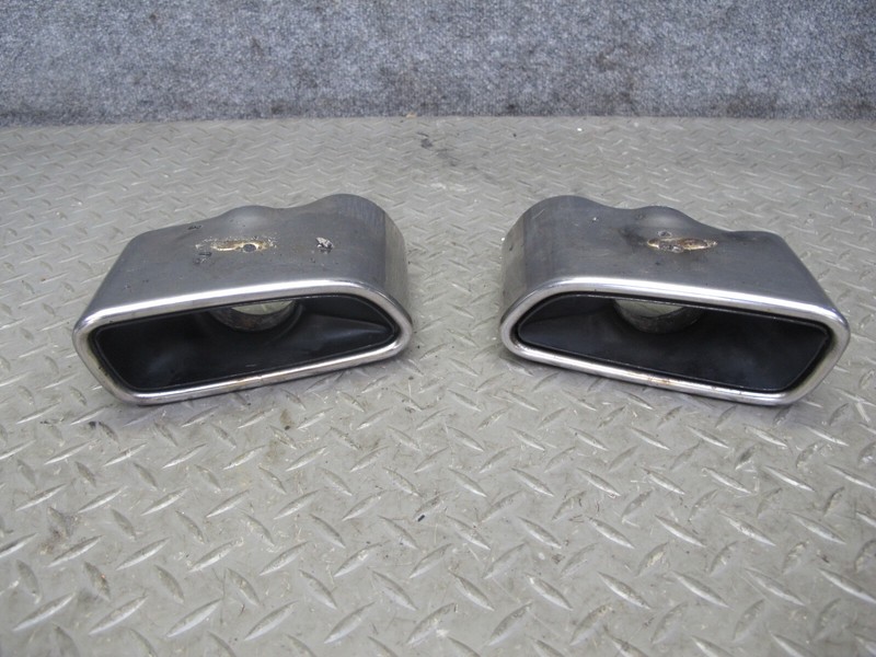 2012-2016 MERCEDES R172 SLK REAR LEFT & RIGHT SIDE EXHAUST MUFFLER TIP SET