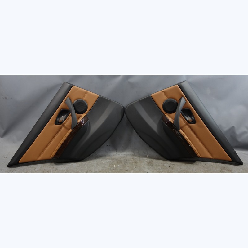 2009-2012 BMW E90 E91 3-Series 4door Rear Interior Door Panels Saddle Brown OEM