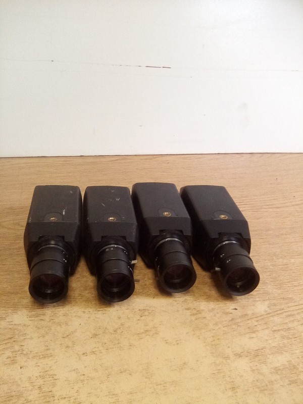 Lot Of 4 Ultrak CCD Color Camera KC552BCN W/ 3.5-8.0mm F1.4 Lens