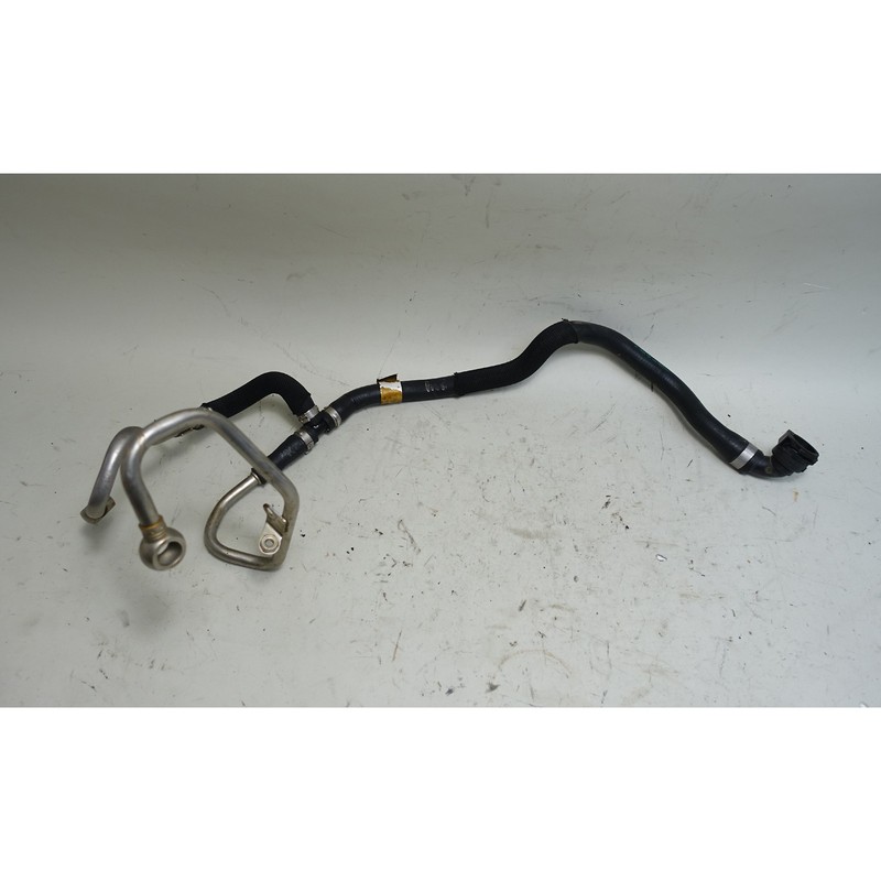 10-17 BMW F10 550i F01 750i N63 V8 Turbo Charger Coolant Return Pipes Hoses OEM