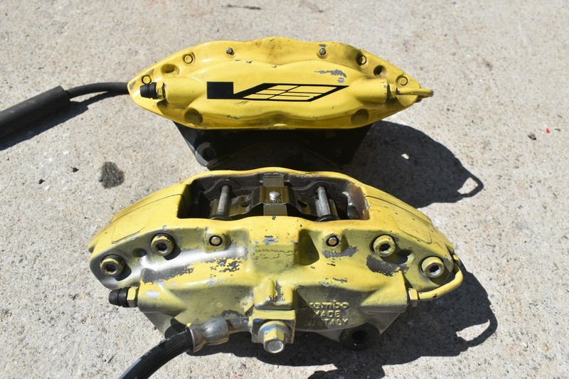 2009-2015 Cadillac CTS-V Brembo Yellow REAR PAIR CALIPERS OEM