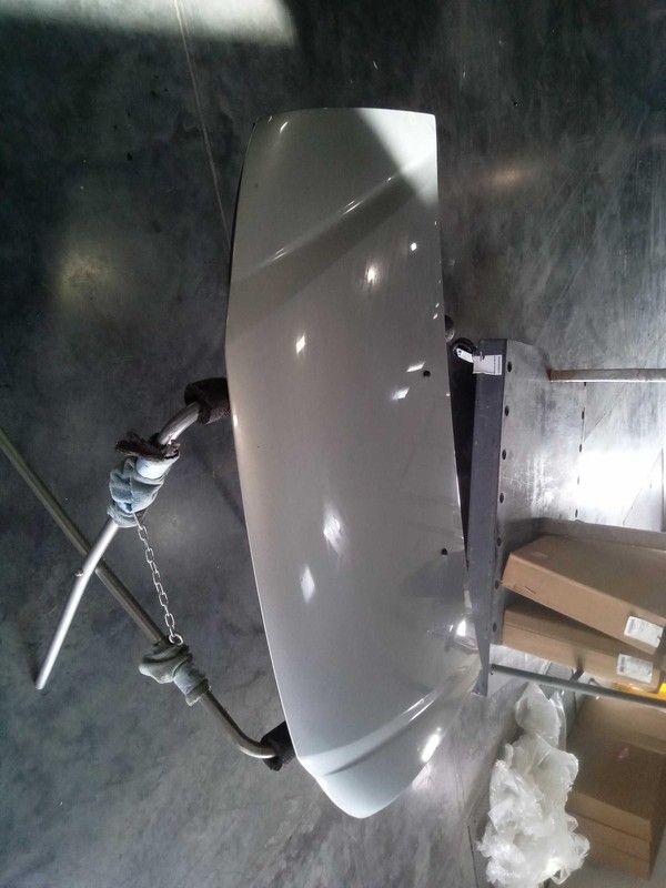 2016 Honda Odyssey Silver Hood Panel OEM Used with Dent 121k Miles