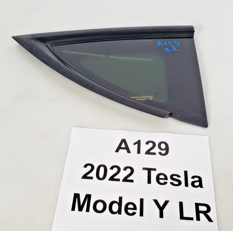 ✅ 2020-2023 OEM Tesla Model Y Rear Right Passenger Quarter Glass W/ Frame
