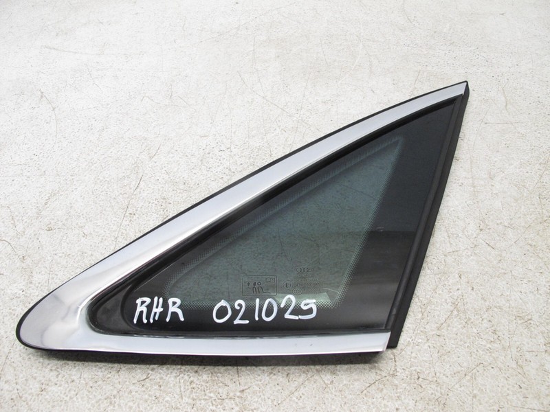 17-19 AUDI B9 A4 S4 SEDAN QUARTER WINDOW GLASS REAR RIGHT PASSENGER OEM 021025