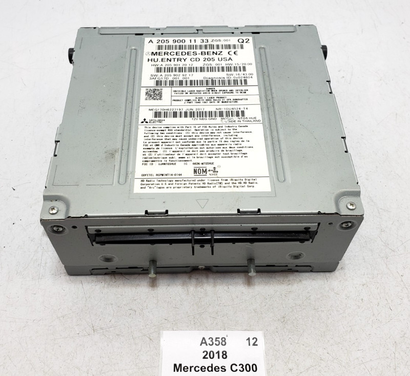 ✅ 17-19 OEM Mercedes C300 A205 AM FM Command Head Unit Navigation Radio