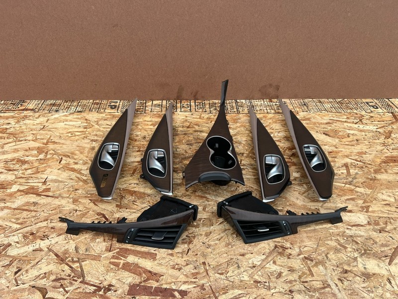 INFINITI Q50 2014-2024 OEM CENTER CONSOLE DOOR PANEL W/ AC VENT WOOD TRIM (SET)