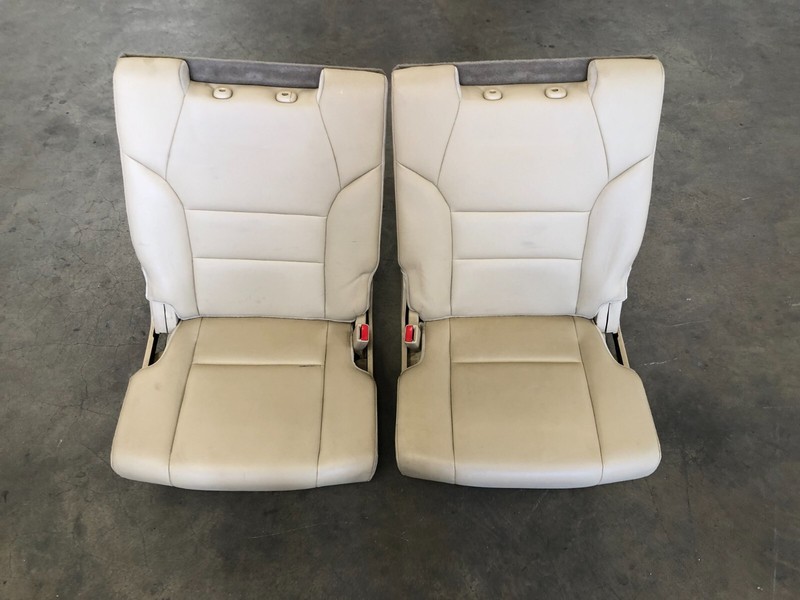 ⭐2007-2009 ACURA MDX REAR 3RD ROW COMPLETE SEAT LEFT RIGHT SET BEIGE OEM LOT2288
